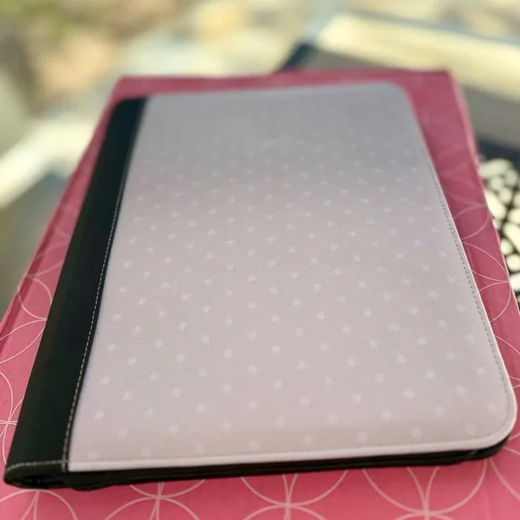 Erin Condren Asterisk Large StandUp Tech/Tablet Folio Planner Organizer Zip NWOT - Picture 9 of 16